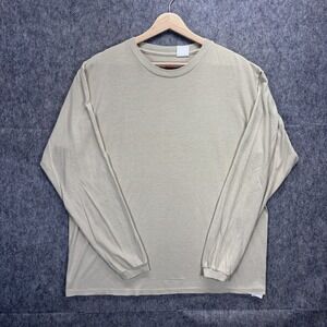 Dri Fire Long Sleeve T-Shirt Men's Large FR Tan Tan Fire Resistant